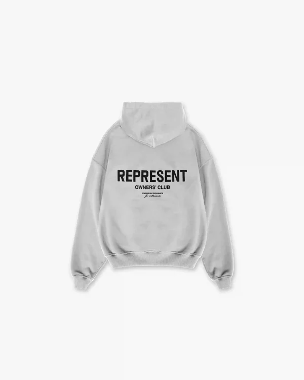 Represent Owners Club Zip Hoodie Grey