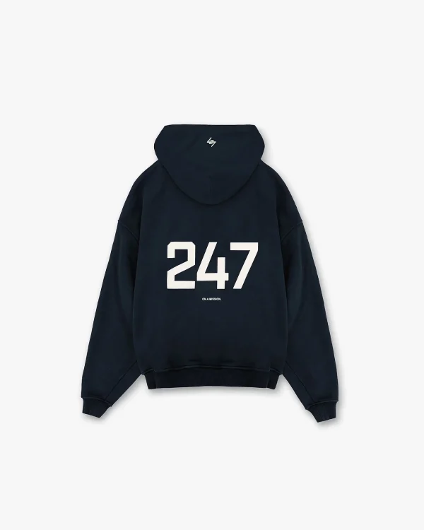 247 Oversized Hoodie Black