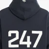 247 Oversized Hoodie Black