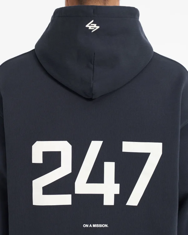 247 Oversized Hoodie Black
